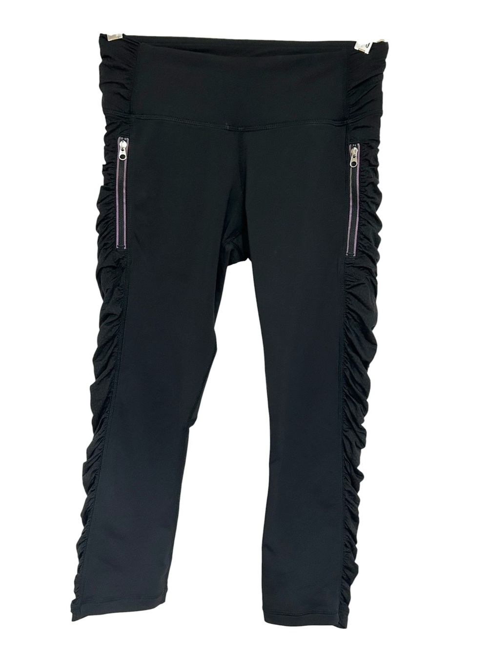 Lululemon Women's Run In The Sun Crop Leggings Black Sz 4